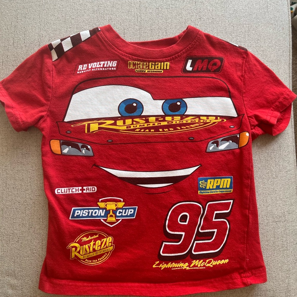 Disney Cars Lightning McQueen Red T-Shirt